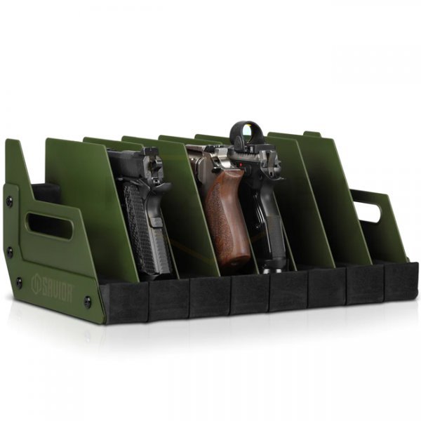 Savior Equipment Pistol Rack 8 Slots - Olive