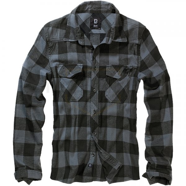 Brandit Checkshirt - Black / Grey - 8XL