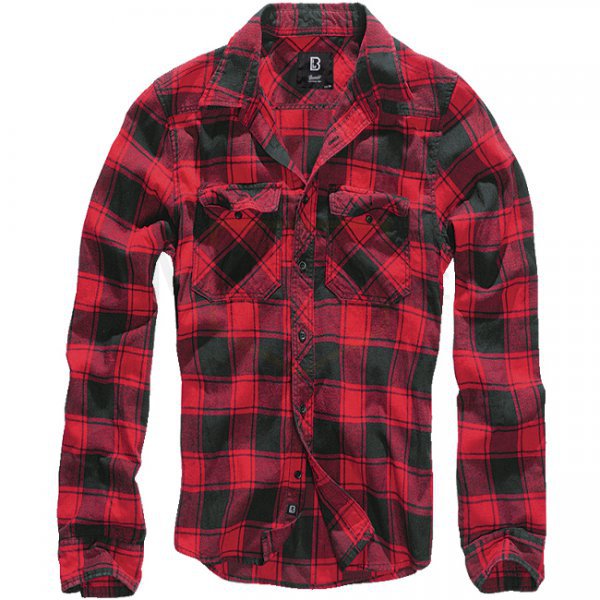 Brandit Checkshirt - Red / Black - 9XL
