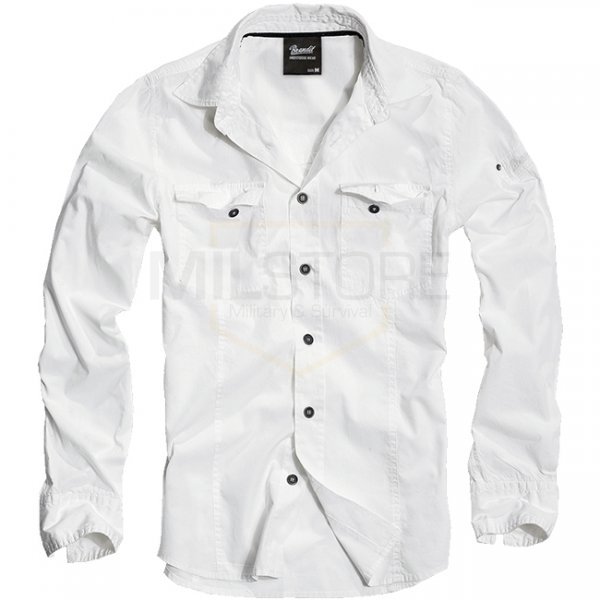 Brandit Shirt Slim - White - 4XL