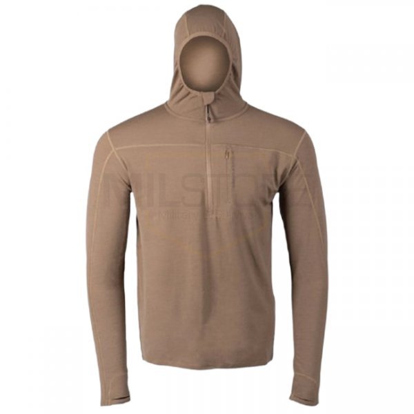 Eberlestock Lochsa 1/4 Zip Merino Hoody - Dark Earth - XL