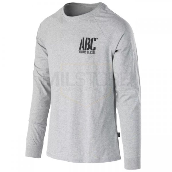 Helikon-Tex T-Shirt Long Sleeve ABC Always Be Cool - Mid Grey Melange - 2XL