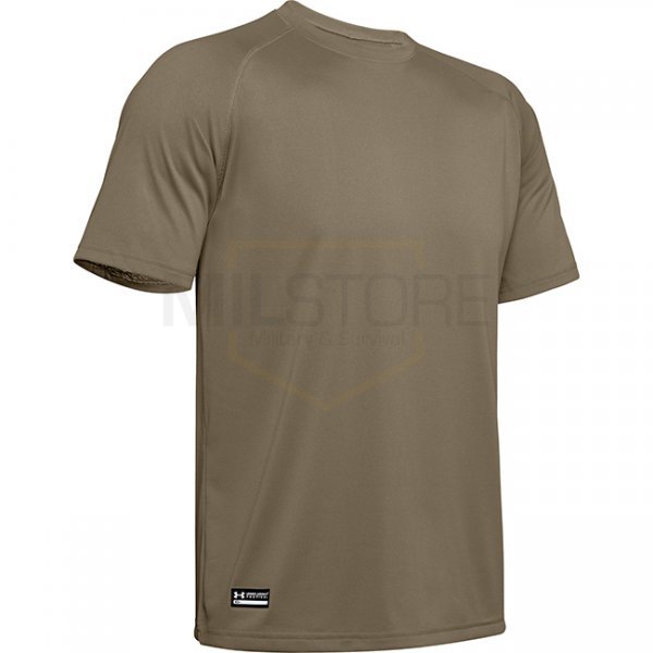 Under Armour Mens Tactical Tech Short Sleeve T-Shirt - Tan - L