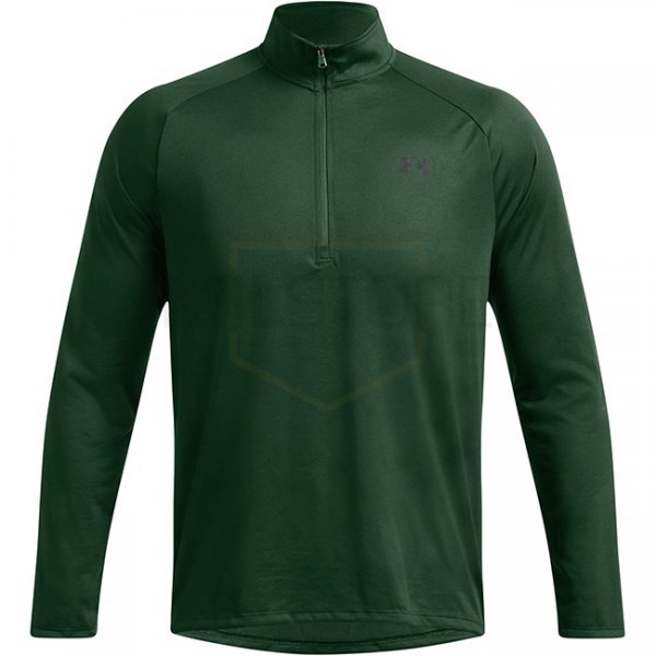 Under Armour Mens Tech 1/2 Zip Long Sleeve - Forest Green - XL