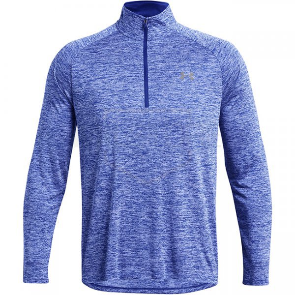 Under Armour Mens Tech 1/2 Zip Long Sleeve - Royal / Graphite - L