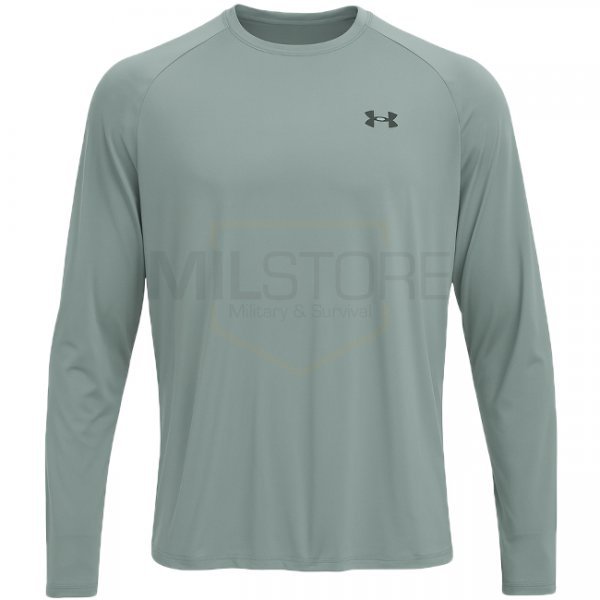 Under Armour Mens Tech 2.0 Long Sleeve - Silica Green / Black - M