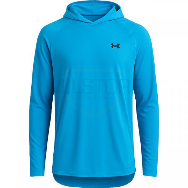 Under Armour Mens Tech 2.0 Hoodie - Ether Blue / Black - L