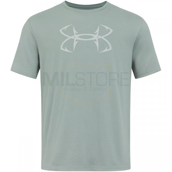 Under Armour Fish Hook Logo T-Shirt - Silica Green / Hydro Green - XL