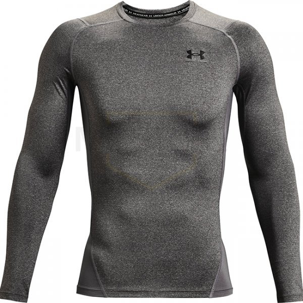Under Armour Mens HeatGear Compression Long Sleeve - Carbon Heather - 3XL