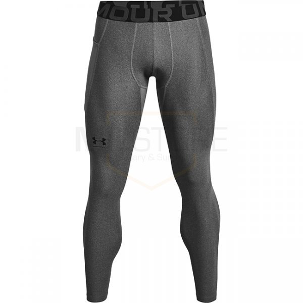 Under Armour Mens HeatGear Compression Leggings - Carbon Heather - M