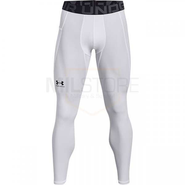 Under Armour Mens HeatGear Compression Leggings - White - 3XL