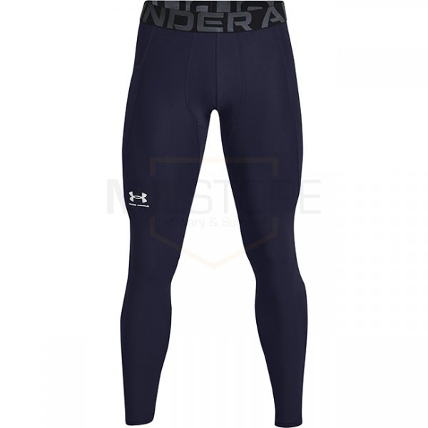 Under Armour Mens HeatGear Compression Leggings - Navy Blue - 2XL