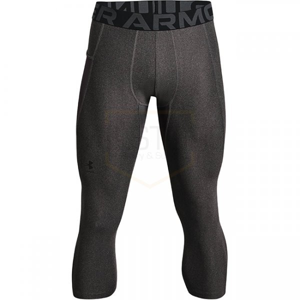 Under Armour Mens HeatGear Compression 3/4 Leggings - Carbon Heather - 2XL