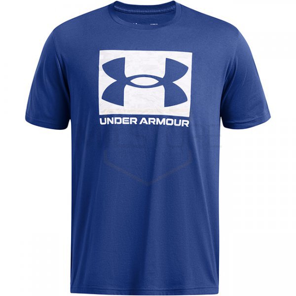 Under Armour Mens ABC Camo Boxed Logo Short Sleeve - Blue - S