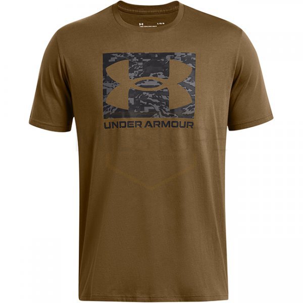 Under Armour Mens ABC Camo Boxed Logo Short Sleeve - Coyote - S