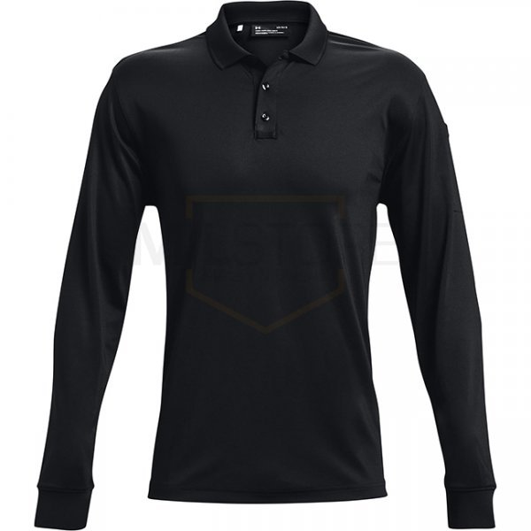 Under Armour Mens Tactical Performance Polo 2.0 Long Sleeve - Black - 3XL