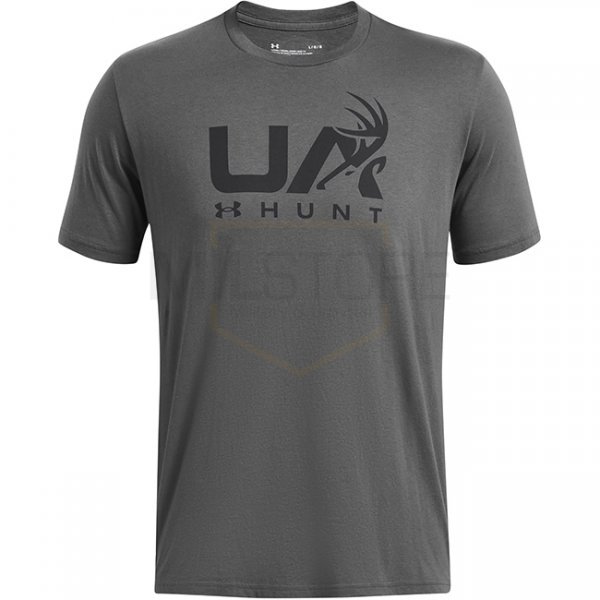 Under Armour Mens Antler Hunt Logo T-Shirt - Grey - S
