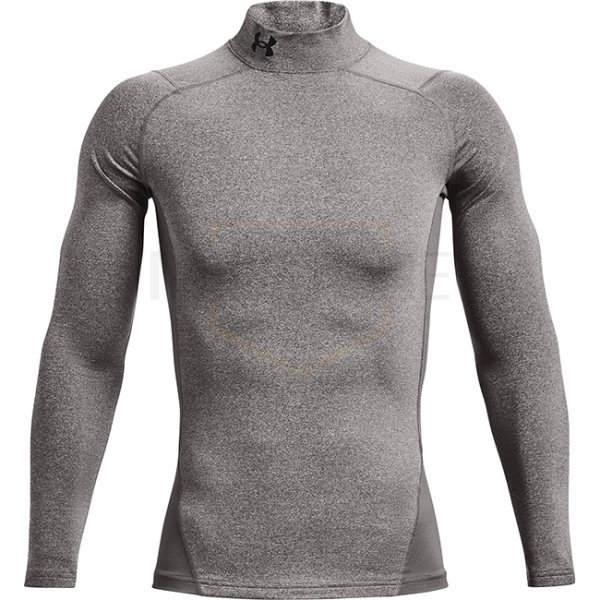 Under Armour Mens ColdGear Compression Mock - Heather Grey - M