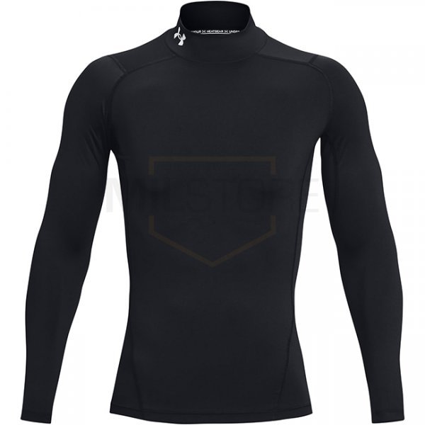 Under Armour Mens HeatGear Mock Long Sleeve - Black - L