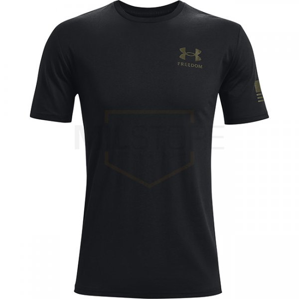Under Armour Freedom Flag T-Shirt - Black / Green - XL