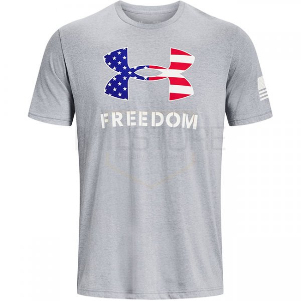 Under Armour Freedom Logo T-Shirt - Steel Light Heather - S