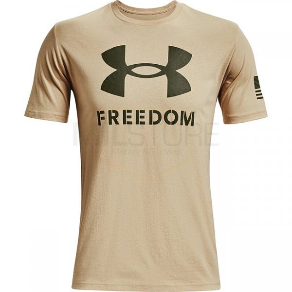 Under Armour Freedom Logo T-Shirt - Desert Sand - M