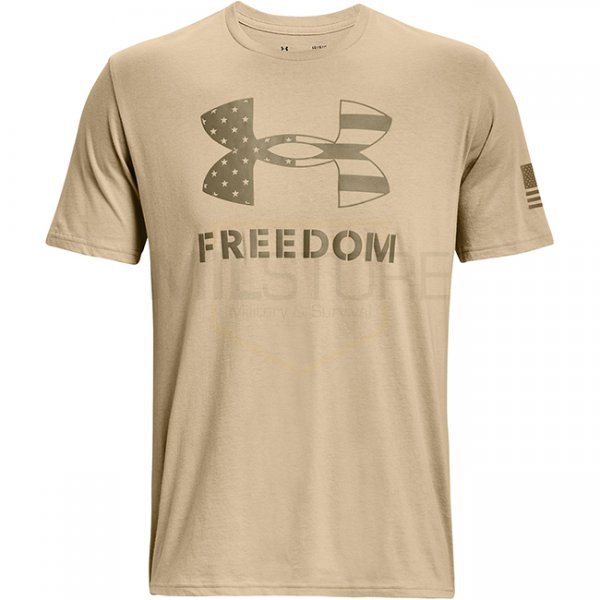 Under Armour Freedom Logo T-Shirt - Desert Sand / Federal Tan - 3XL
