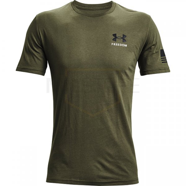 Under Armour Freedom Banner T-Shirt - Marine OD Green / Black - 3XL