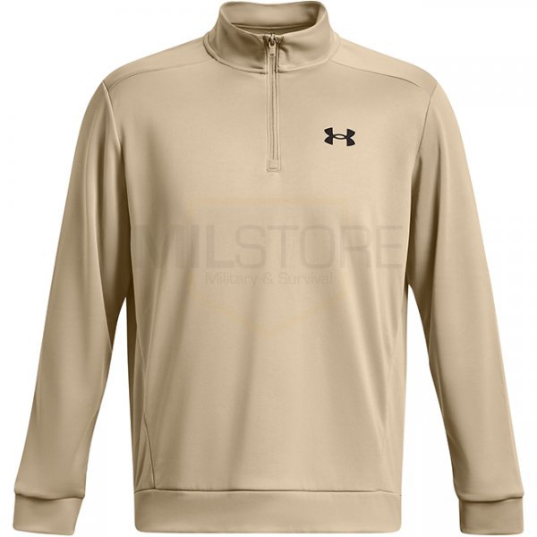Under Armour Mens Armour Fleece 1/2 Zip - Khaki - S