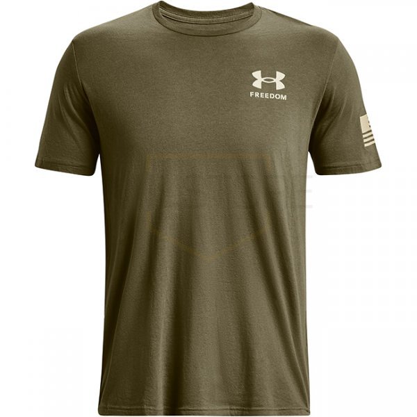 Under Armour Freedom Flag Gradient T-Shirt - Marine OD Green - M