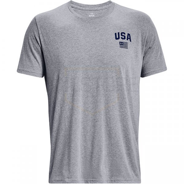 Under Armour Freedom Eagle T-Shirt - Steel Light Heather - S