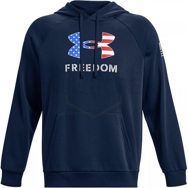 Under Armour Freedom Rival Fleece Big Flag Logo Hoodie - Academy - XL