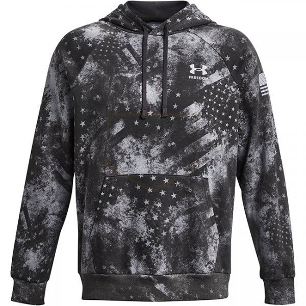 Under Armour Freedom Rival Fleece Amp Hoodie - Jet Grey - 3XL
