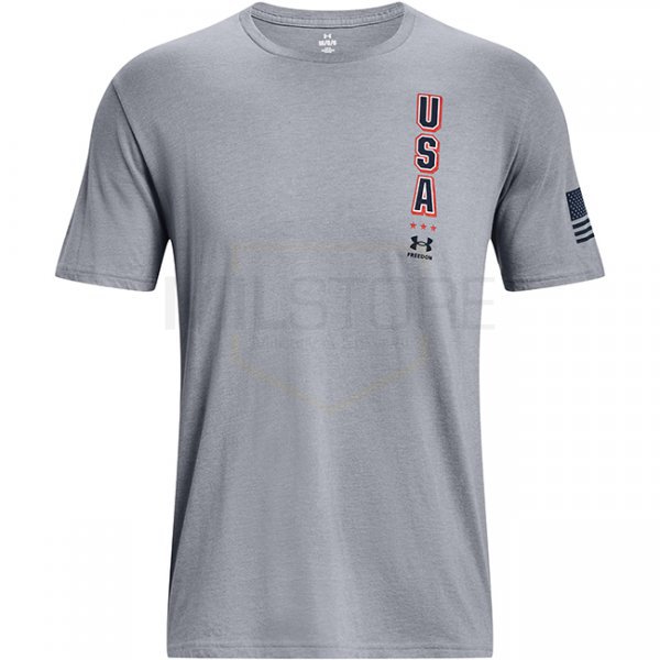 Under Armour Freedom Eagle T-Shirt - Steel Medium Heather - L