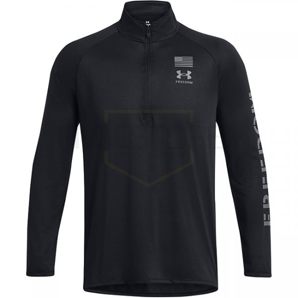 Under Armour Freedom Tech 1/2 Zip - Black / Pitch Grey - XL