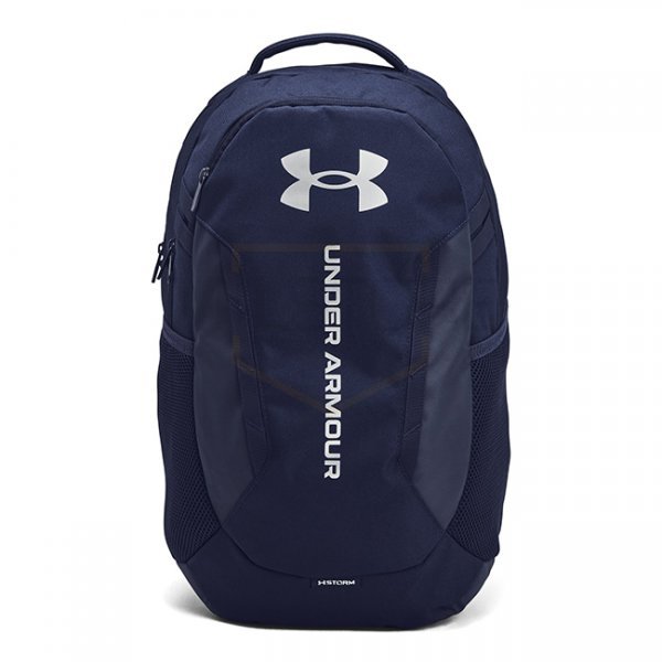Under Armour Hustle 6.0 Pro Backpack - Navy Blue / Navy Blue / Metallic Silver