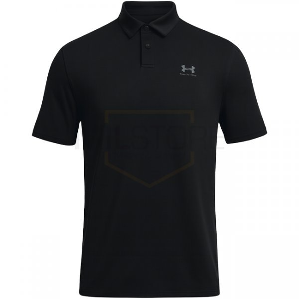 Under Armour Mens Tee To Green Freedom Polo - Black / Grey - 2XL