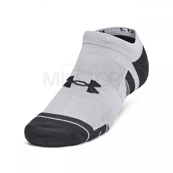 Under Armour Performance Tech 6-Pack No Show Socks - Mod Grey / Mod Grey - L