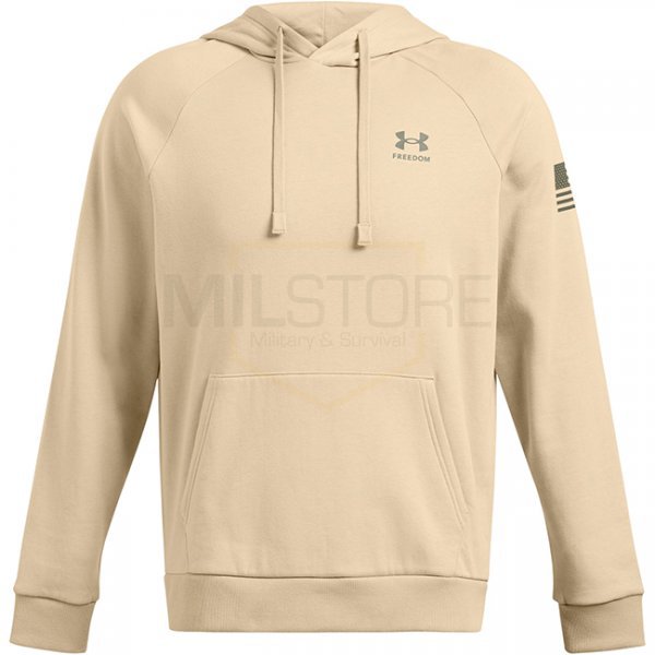 Under Armour Mens Freedom Flag Hoodie - Desert Sand / Olive - M