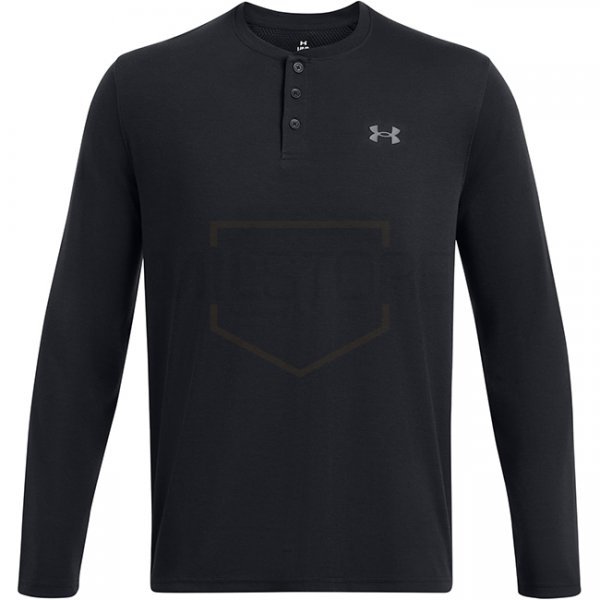 Under Armour Mens Expanse Henley - Black / Grey - S