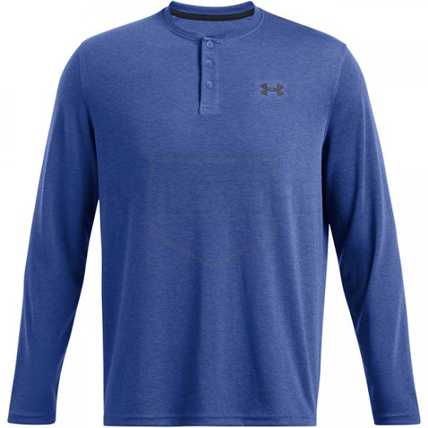Under Armour Mens Expanse Henley - Tech Blue / Black - M