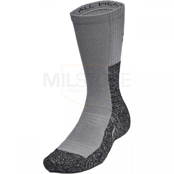 Under Armour All Weather Wool Boot Socks - Titan Grey / Black - M