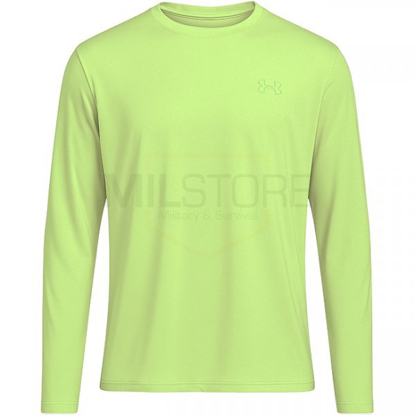 Under Armour Mens Fish Elite Long Sleeve - Sonic Yellow / White - 3XL