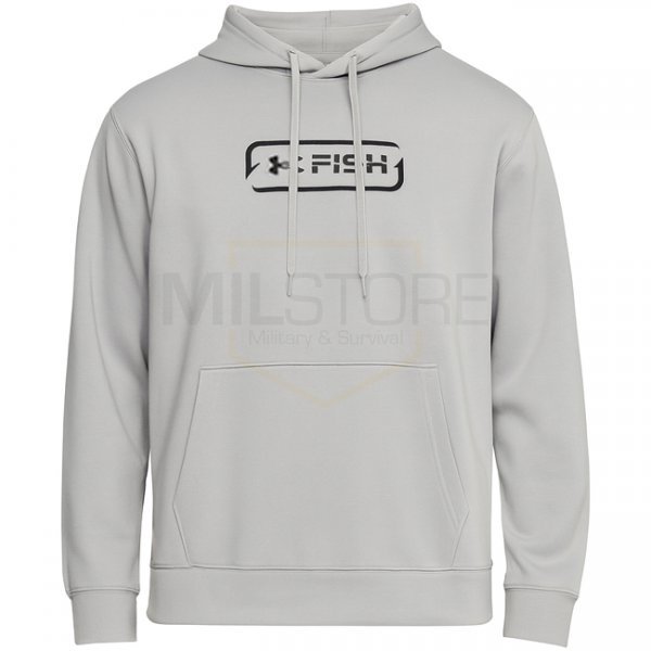 Under Armour Mens Fish Pro Terry Hoodie - Mod Grey / Black - XL