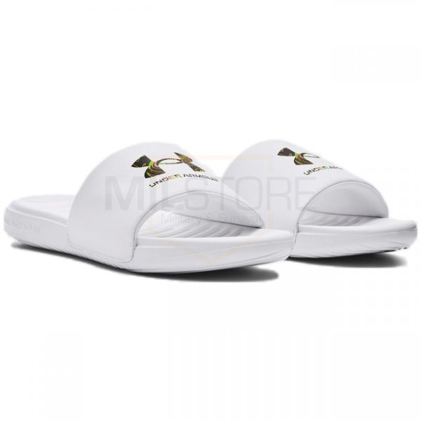 Under Armour Ansa Graphic Logo Slides - White - 10