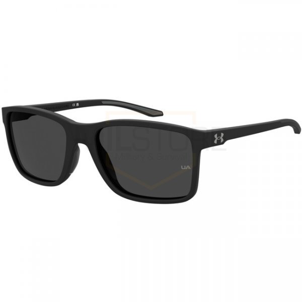 Under Armour Hustle XL Sunglasses - Matte Black - Grey