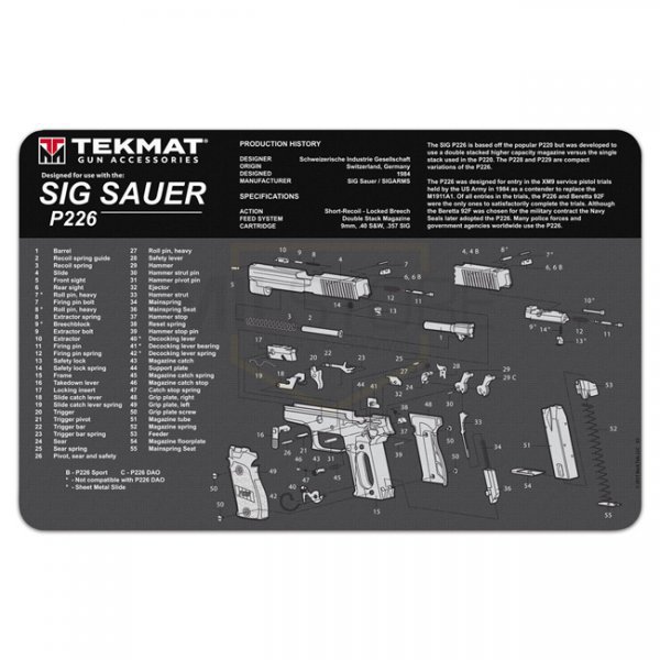 TekMat Cleaning & Repair Mat - SIG P226