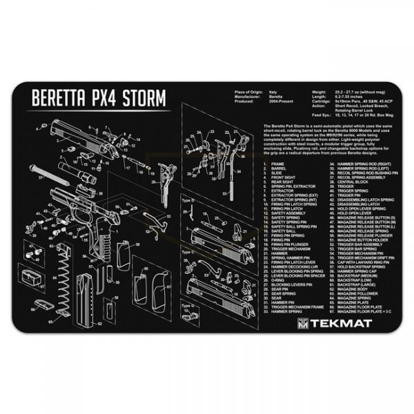 TekMat Cleaning & Repair Mat - Beretta PX4