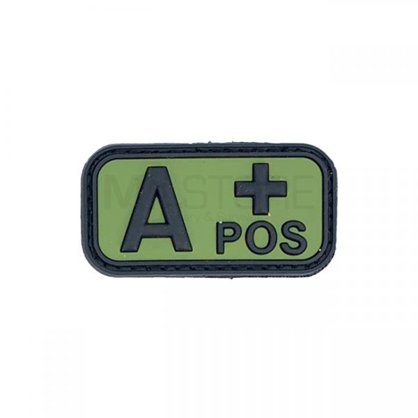 Pitchfork Blood Type A POS Patch - Green