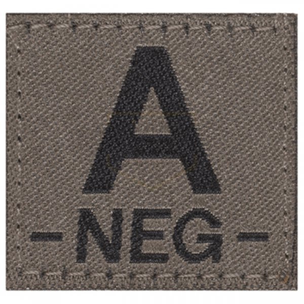 Clawgear A Neg Bloodgroup Patch - RAL 7013